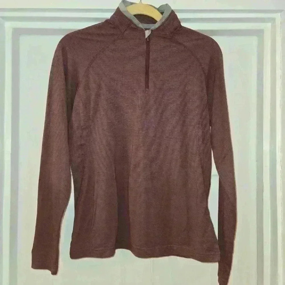 Columbia Titanium Womens Sportswear Long Sleeve Zipper V Neck Purple Size Large - Picture 1 of 7
